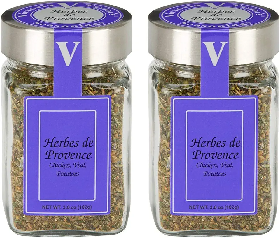 Herbes de Provence- 3.6 oz. Jar (Pack of 2) - 7 Classic, bright and bold spices blended for maximum flavor. Perfect for everyday use as well as French Specialty dishes.