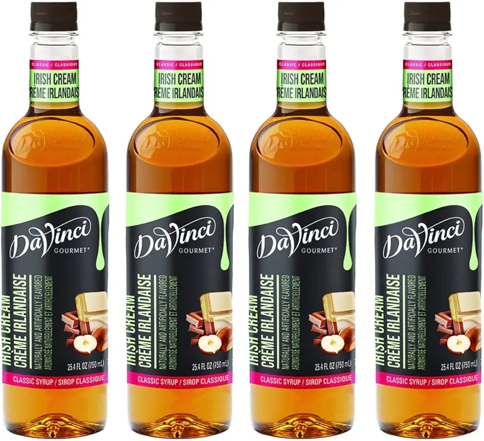 DaVinci Gourmet Classic Irish Cream Syrup, 25.4 Fluid Ounce (Pack of 4)