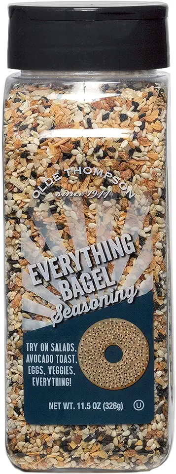 Olde Thompson Everything Bagel Seasoning, 11.5oz - Must have Kitchen Essential, Pantry or Spice Rack Necessity, Great topping for Baked goods, Toast, Avocado, Eggs, Salads, and Vegetables