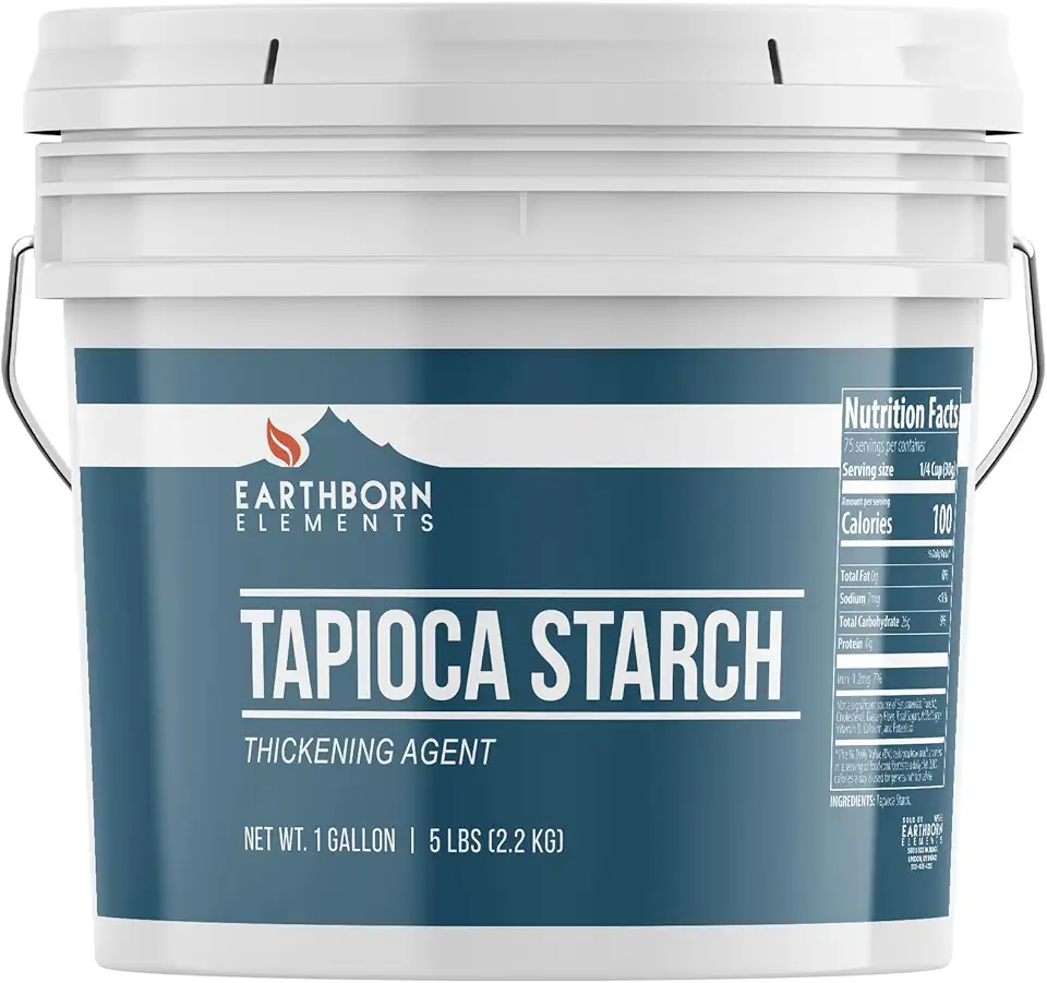 Earthborn Elements Tapioca Starch (1 Gallon), Thickener For Soups, Stews, &amp; Gravies