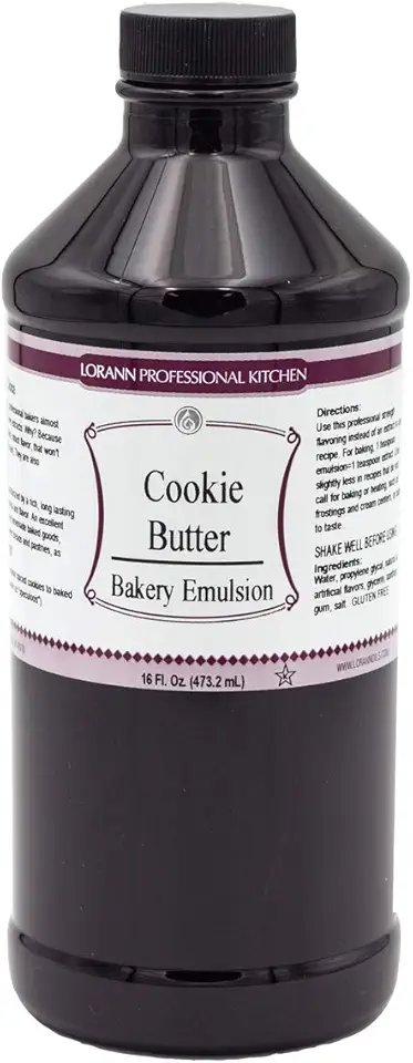 LorAnn Cookie Butter Bakery Emulsion, 16 ounce bottle