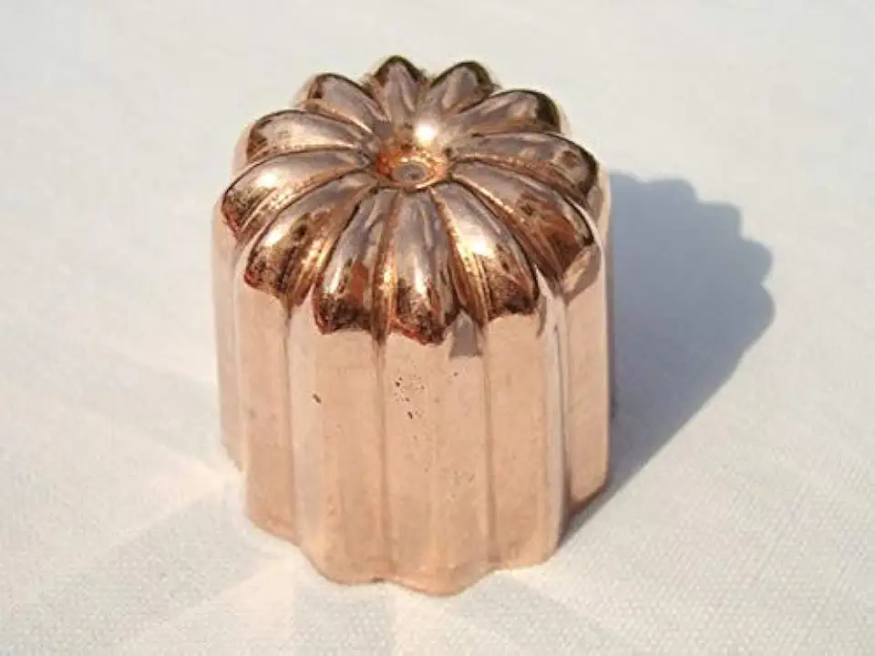 4 Copper Canele molds 1.5 inch Mini size from Bordeaux a Set of four tinned molds