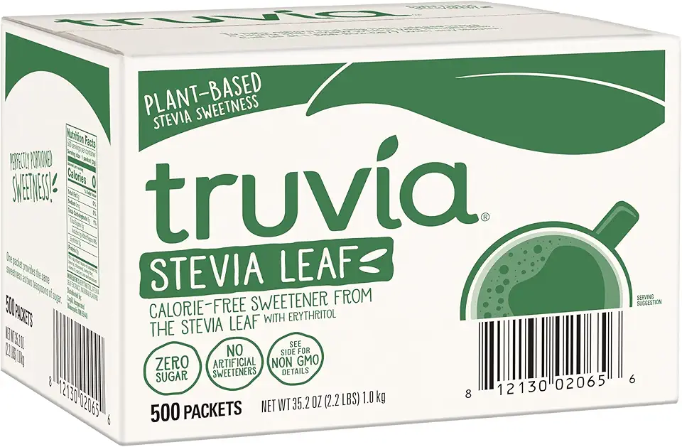 Truvia Original Calorie-Free Sweetener from the Stevia Leaf Packets, 35.25 oz Box, 500 Count (Pack of 1)