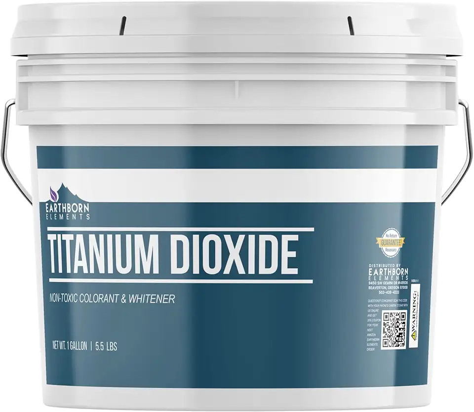 Earthborn Elements Titanium Dioxide (1 Gallon), DIY Essential, Resealable Bucket