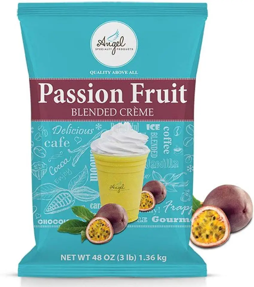 Angel Specialty Products, Blended Smoothie, Frappe Powder Mix, Passion Fruit [3 LB] [34 Servings]