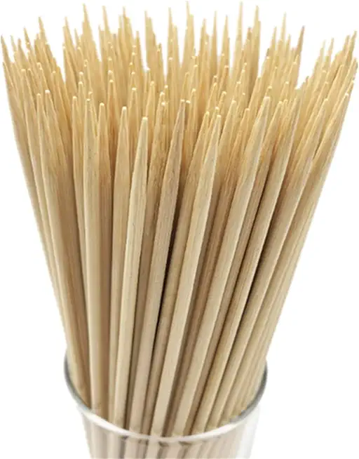 HOPELF 6&quot; Natural Bamboo Skewers for BBQ，Appetiser，Fruit，Cocktail，Kabob，Chocolate Fountain，Grilling，Barbecue，Kitchen，Crafting and Party. Φ=4mm, More Size Choices 8&quot;/10&quot;/12&quot;/14&quot;/16&quot;/30&quot;(100 PCS)