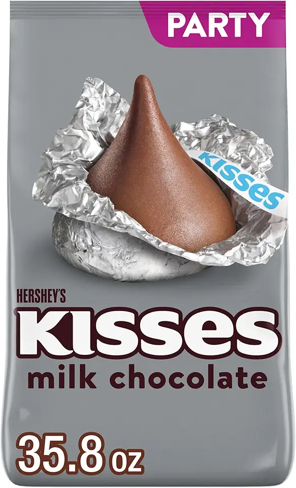 HERSHEY&#x27;S KISSES Milk Chocolate, Halloween Candy Party Pack, 35.8 oz