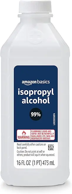 Amazon Basics 99% Isopropyl Alcohol First Aid For Technical Use,16 Fluid Ounces, 1-Pack (Previously Solimo)