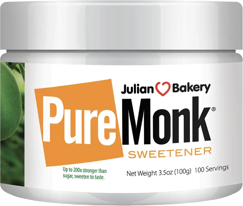 Julian Bakery Pure Monk | v25% Monk Fruit Extract | Sweetener | Sugar Free | 3.5oz | 100 Servings