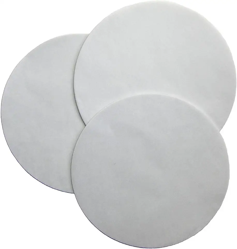 Regency Wraps Parchment Paper Circles For Round Cake Pans, Greaseproof Liners for Non-Stick Baking, 8&quot; (Pack of 50), White