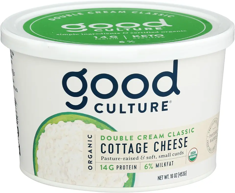 Good Culture, Organic Cottage Cheese - Double Cream 6%, 16 Ounce