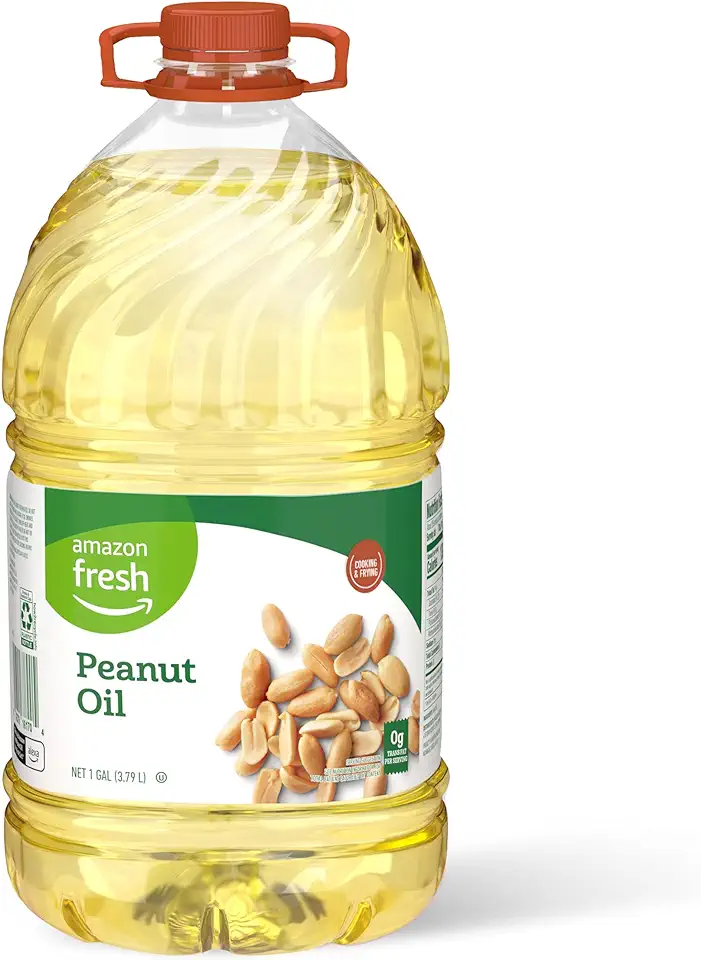 Amazon Fresh, Peanut Oil, 128 Fl Oz (Previously Happy Belly, Packaging May Vary)