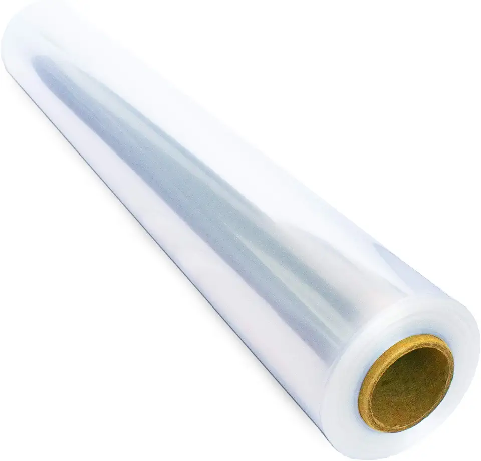 FIESTA WRAPS Clear Cellophane Wrap Roll (31.5 in x 110 ft) - Cellophane Wrap - Cellophane Roll - Clear Wrap Cellophane Bags - Clear Wrapping Paper to Wrap Gift Baskets - Cellophane for Gift Baskets