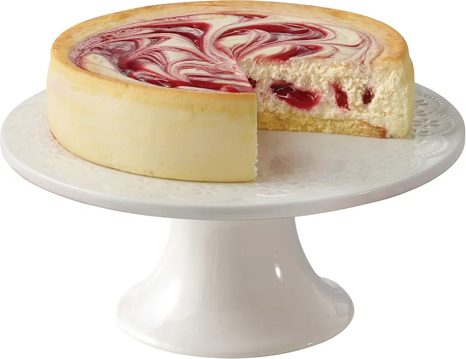 Junior&#x27;s Cheesecake 8&quot; Raspberry Swirl Cheesecake (Serves 10-12)