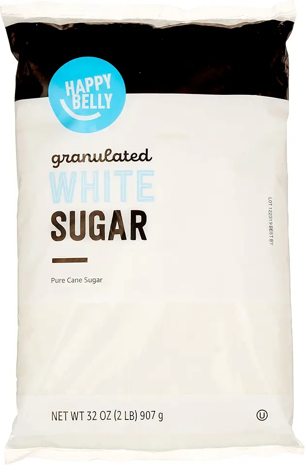 Amazon Brand - Happy Belly Granulated White Cane Sugar, 2lb