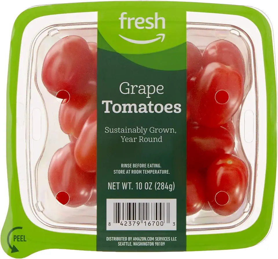 Amazon Fresh Brand, Grape Tomatoes, 10 Oz