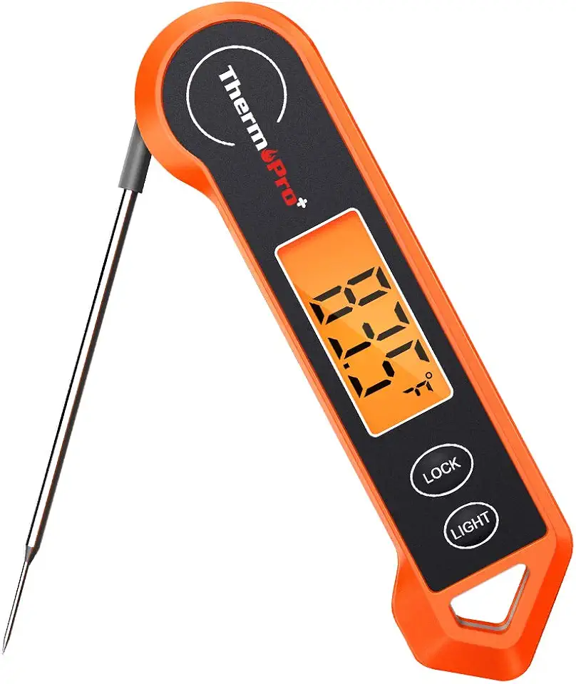 ThermoPro TP19H Digital Meat Thermometer for Cooking with Ambidextrous Backlit and Motion Sensing Kitchen Cooking Food Thermometer for BBQ Grill Smoker Oil Fry Candy Instant Read Thermometer