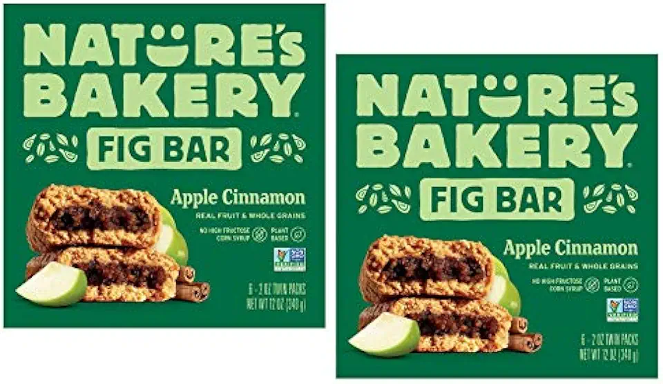 Nature&#x27;s Bakery Apple Cinnamon Real Fruit, Whole Grain Fig Bar - 12 ct. (24 oz.)