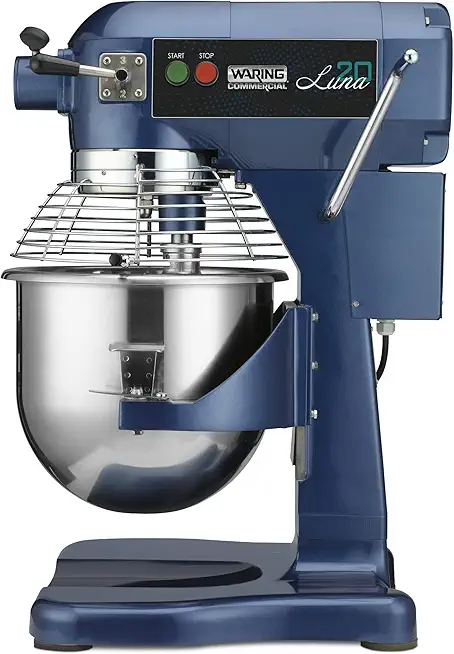 Waring Commercial WSM20L 20 qt Planetary Counterop Mixer 1 hp, 120v, 1100 Watts, 5-15 Phase Plug, Blue, 21.8&quot; Wide, 21.8 Deep, 28.7&quot; High