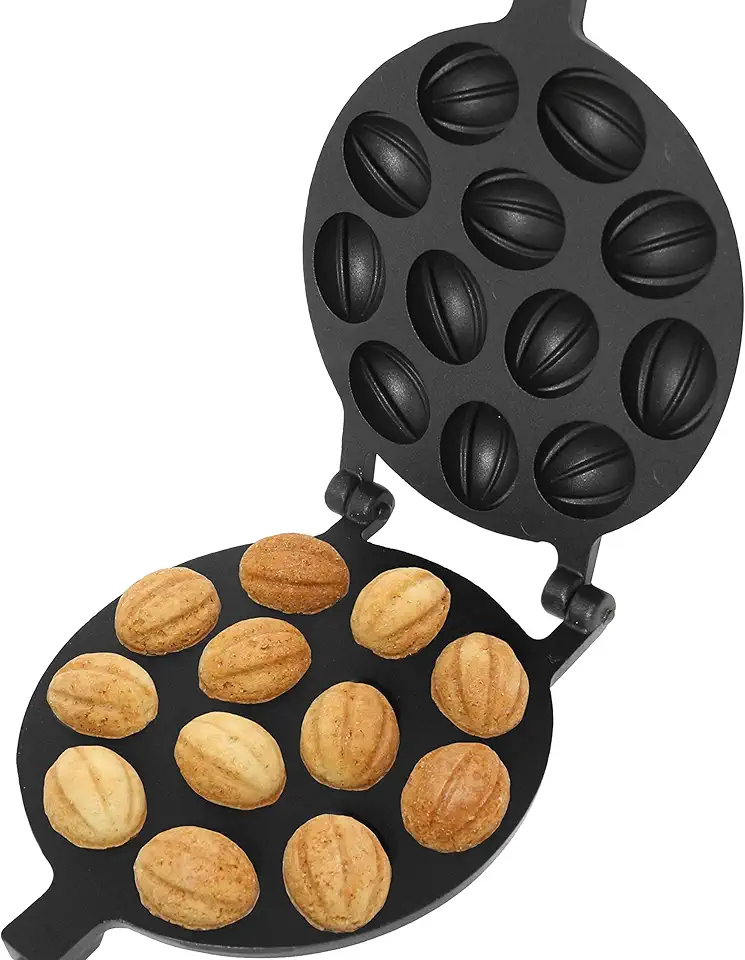 Walnut Cookie Mold Maker 12 non-stick - Oreshki Mold Maker - Walnut Cookie Molds - Орешница Russian - Oreshki Maker - Walnut Cookie Maker Oreshek - Nutty Maker - Oreshnitsa Nut Cookies Maker