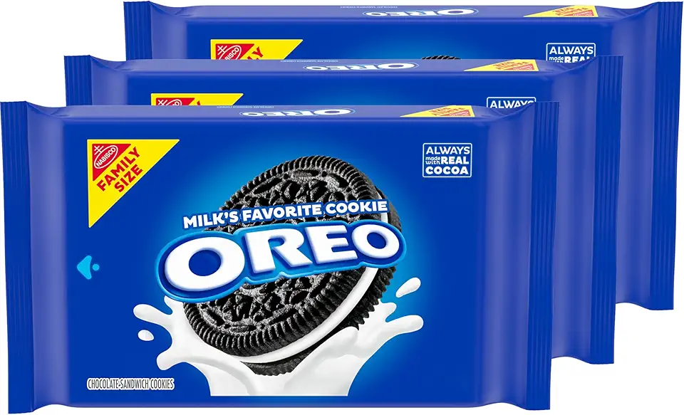 Oreo Chocolate Sandwich Cookies, Family Size, 3 Packs