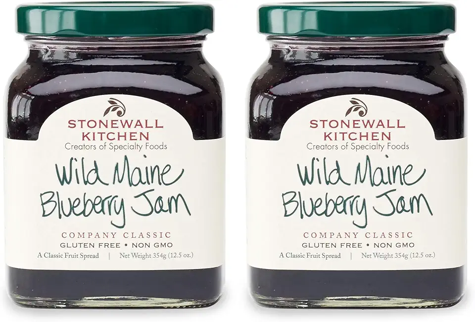 Stonewall Kitchen Wild Maine Blueberry Jam, 12.5 Ounces (Pack of 2)