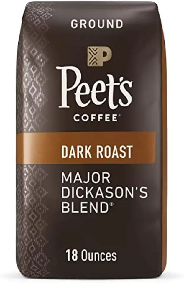 Peet&#x27;s Coffee, Dark Roast Ground Coffee - Major Dickason&#x27;s Blend 18 Ounce Bag