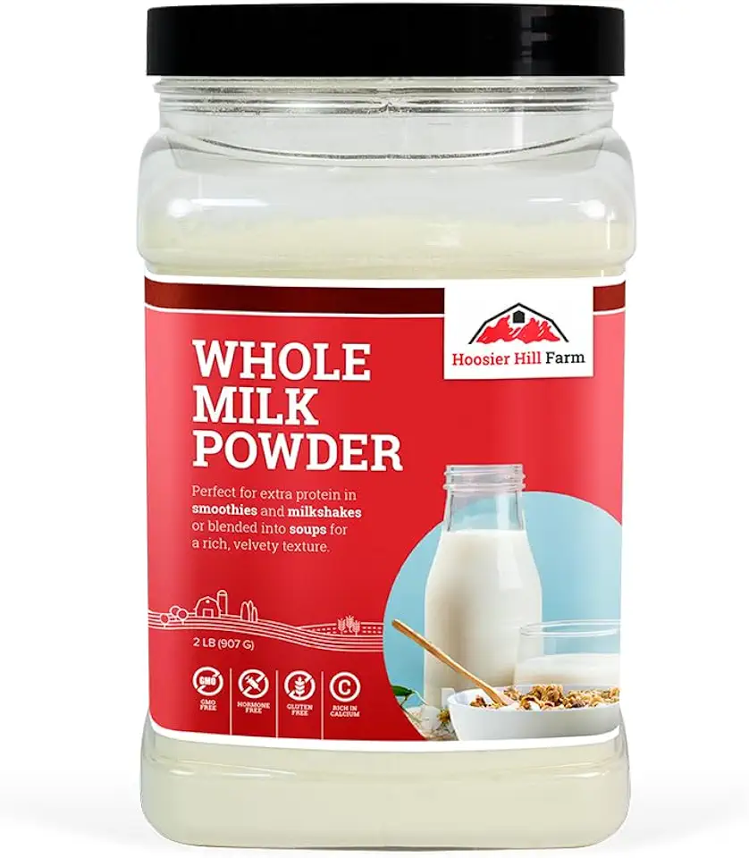 Hoosier Hill Farm Whole Milk Powder, 2LB (Pack of 1)