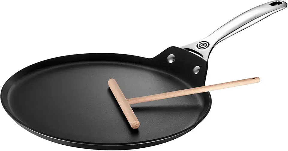 Le Creuset Toughened Nonstick PRO Crepe Pan with Rateau, 11&quot;