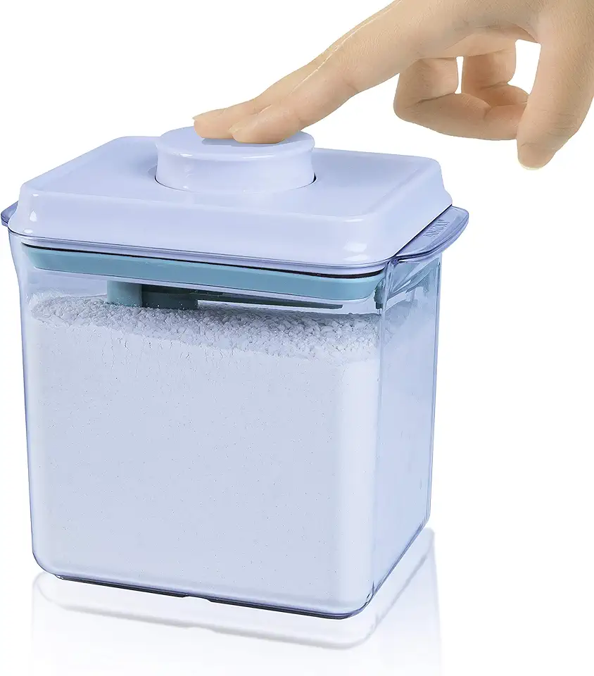 BopTop (1pc - 1700ml) Airtight Food Storage Container – Mechanical Silicone Seal Canister - BPA-Free - 1.79Qt