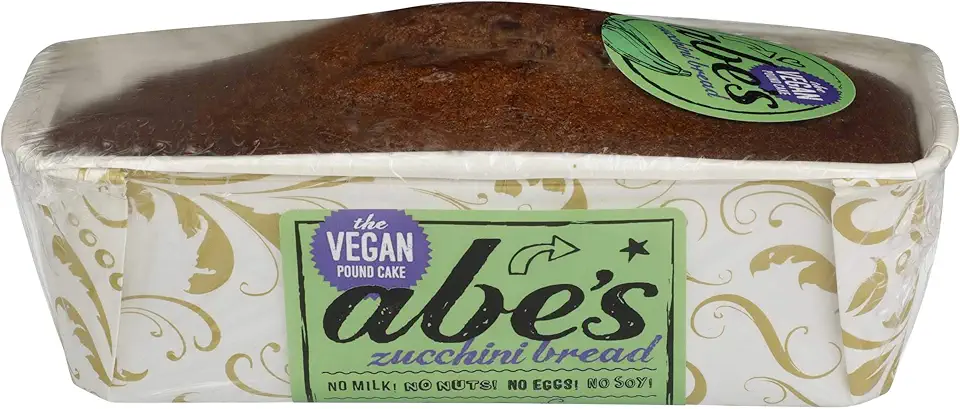 Abes Zucchini Bread Vegan Pound Cake, 14 Ounce -- 6 per case.