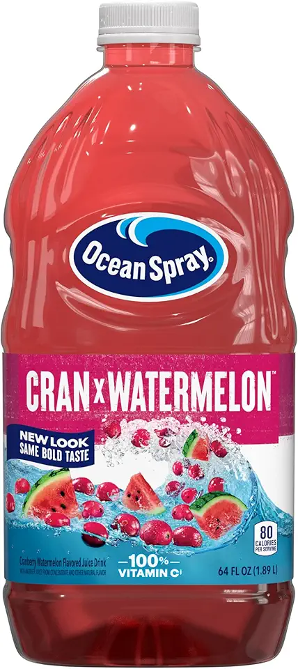 Ocean Spray Juice Drink, Cran-Watermelon, 64 Oz Bottles (Pack of 8)