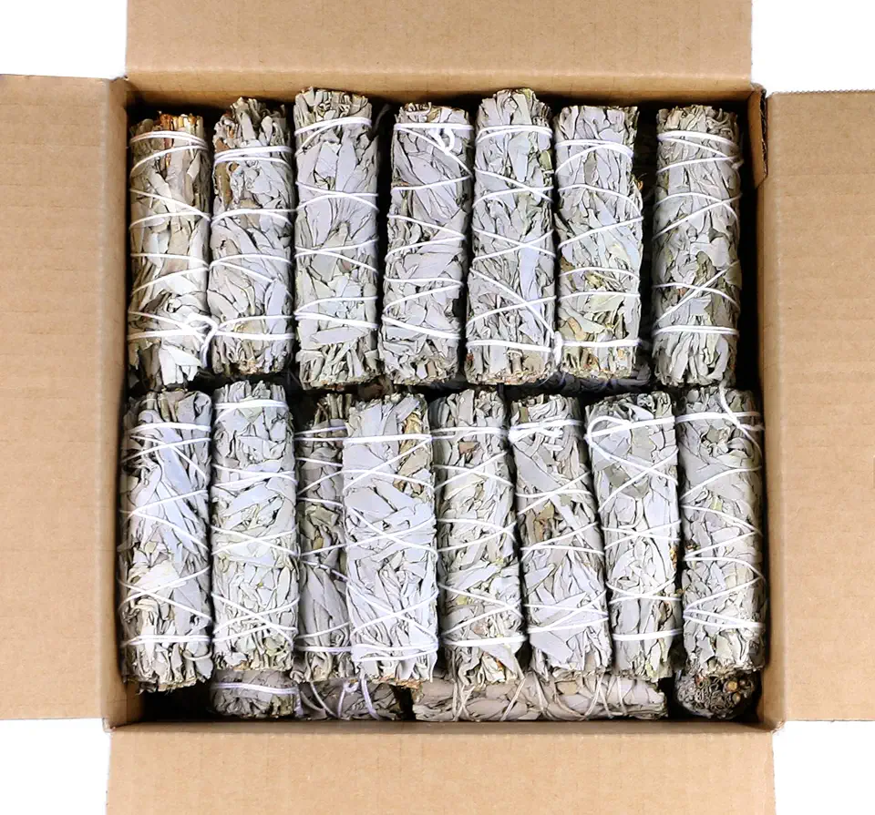 Soul Sticks 4 Inch 50 Pack Organic White Sage Smudge Smudging Sticks | Bulk Quantities for Home Cleansing, Good Energy Meditation, &amp; Smudging Rituals | Sustainably Sourced California White Sage Bundle