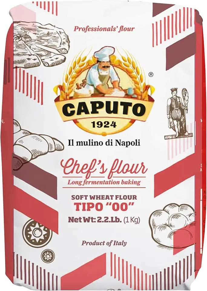 Antimo Caputo Chefs Flour, Italian Double Zero 00, Soft Wheat for Pizza Dough, Bread, &amp; Pasta, 2.2 Pound (Pack of 10)