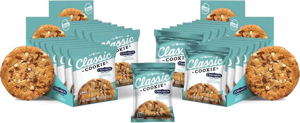 Classic Cookie Soft Baked Cinnabon® Cookies made with Cinnamon and Cream Cheese Chips, 4 Boxes, 32 Individually Wrapped Cookies