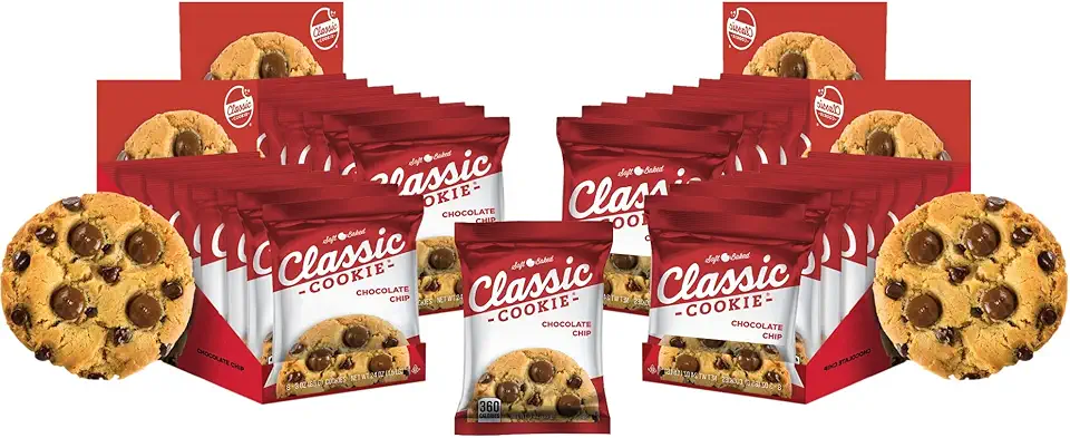 Classic Cookie Soft Baked Chocolate Chip Cookies, 4 Boxes, 32 Individually Wrapped Cookies