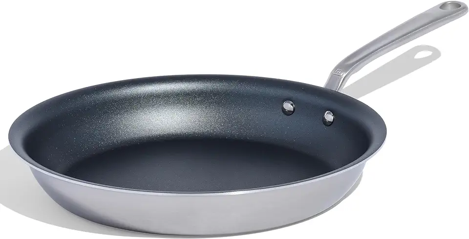 Made In Cookware - ProCoat 12&quot; Non Stick Frying Pan (Graphite) - 5 Ply Stainless Clad Nonstick - Professional Cookware - Crafted in USA - Induction Compatible