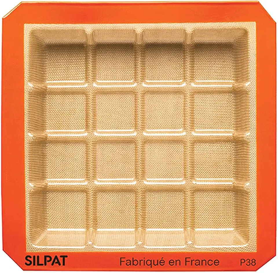 Silpat The Original Square Tablette Mold - 16 Portions