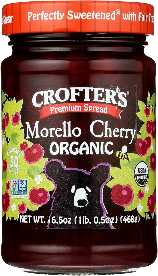 Crofters Premium Spread Morello Cherry, 16.5 Oz (Pack of 6)