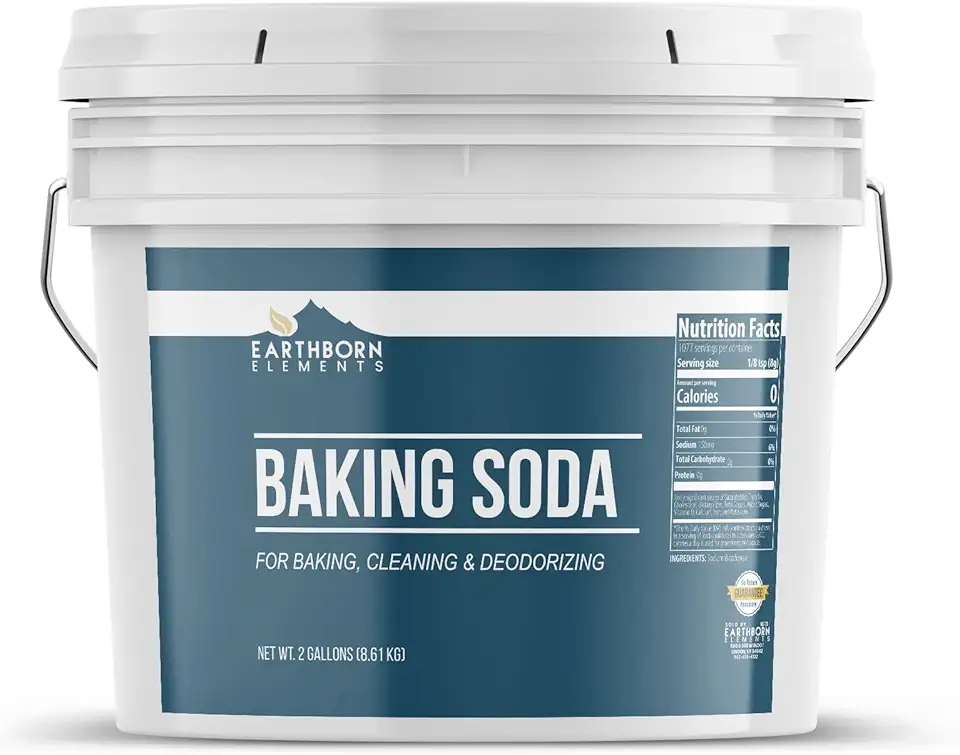 Earthborn Elements Baking Soda (2 Gallons) Sodium Bicarbonate, Cooking, Cleaning &amp; Deodorizing