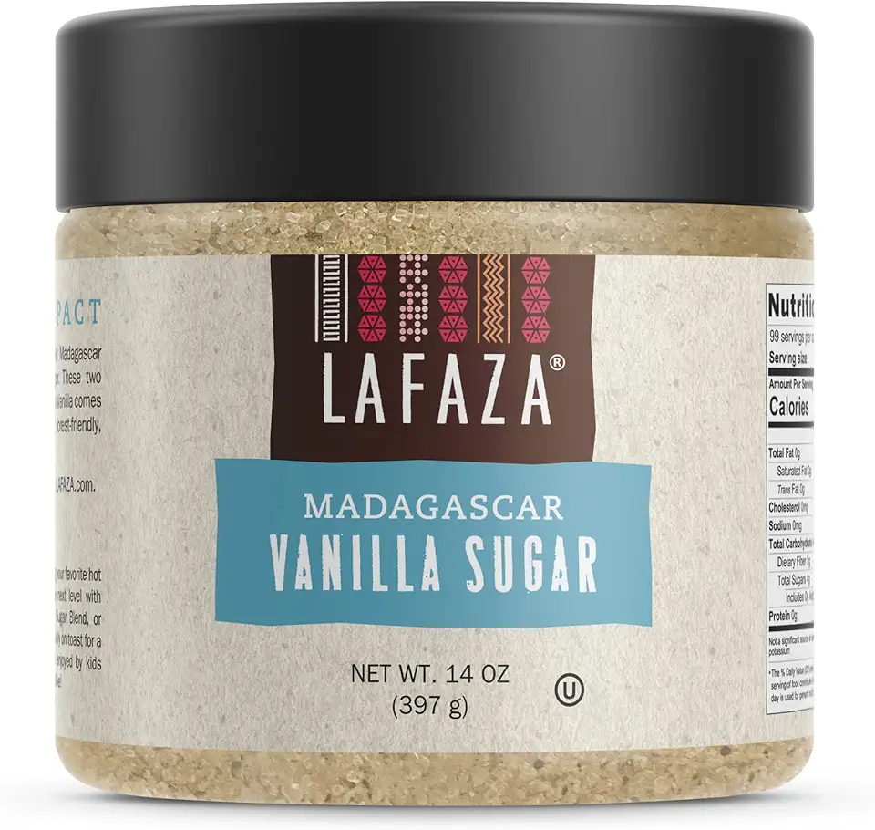 Lafaza Premium Madagascar Vanilla Sugar, 14oz