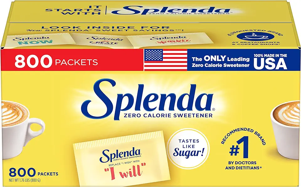 SPLENDA Zero Calorie Sweetener Value Pack, 800 Count Packets