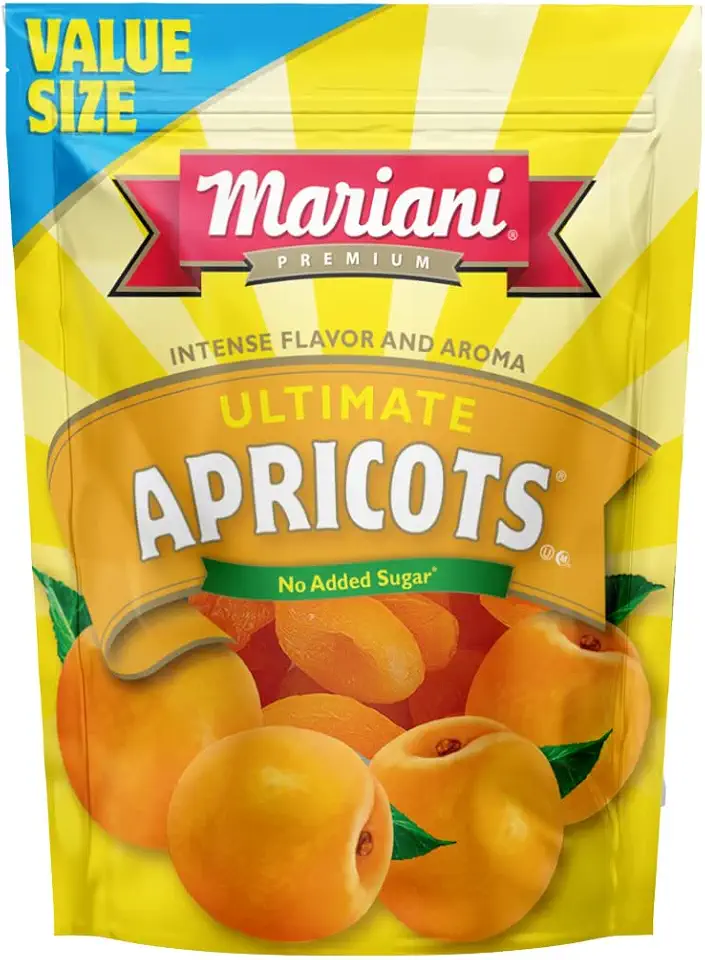 Mariani Ultimate Dried Apricots, 32 oz - Resealable Bag, No Sugar Added, Vegan