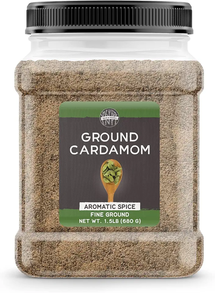 Birch &amp; Meadow 1.5 lb of Ground Cardamom, Spicy &amp; Fruity, Versatile