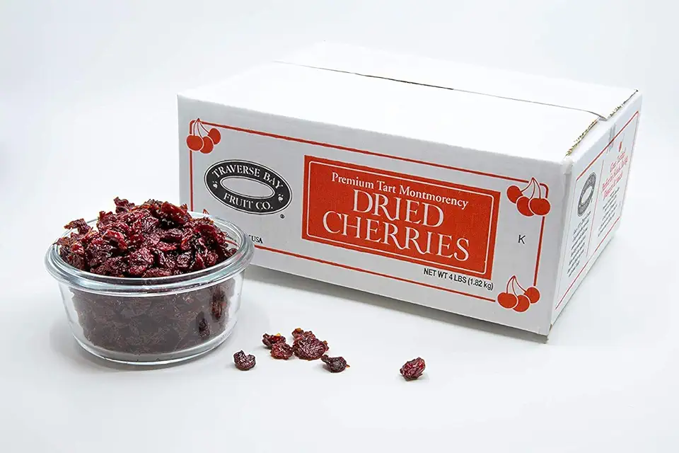 TraverseBay Fruit Dried Cherries, 4 Pound Includes Cerfa Measuring Spoon