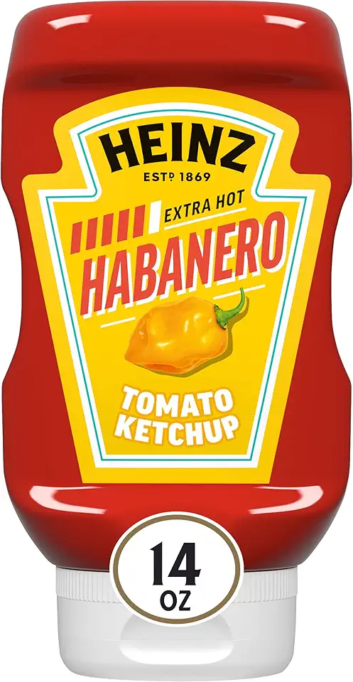 Heinz Tomato Ketchup Blended with Habanero, 14 oz Squeeze Bottle