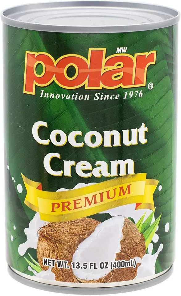 MW Polar Premium Coconut Cream, Unsweetened, Gluten Free, Non-dairy Alternative, Dairy-free, Sourced From Thailand, Rich &amp; Creamy, Versatile, 13.5 fl oz (Pack of 12)