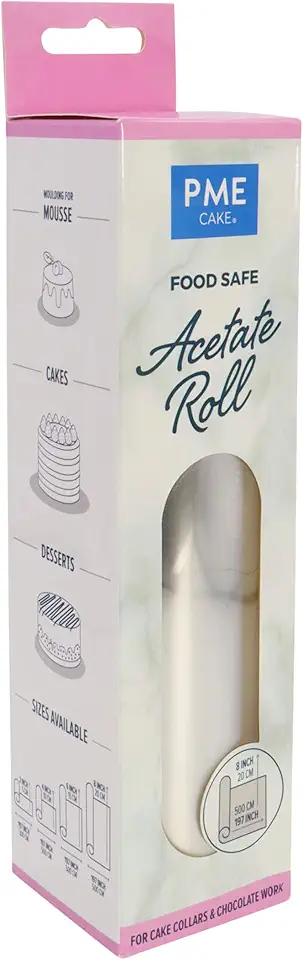 PME AT08 Food Safe Acetate Roll-5 Meter, Plastic