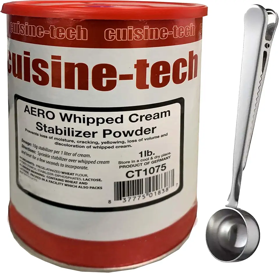 Aero Whipped Cream Stabilizer Powder (1 lb) with Spoon