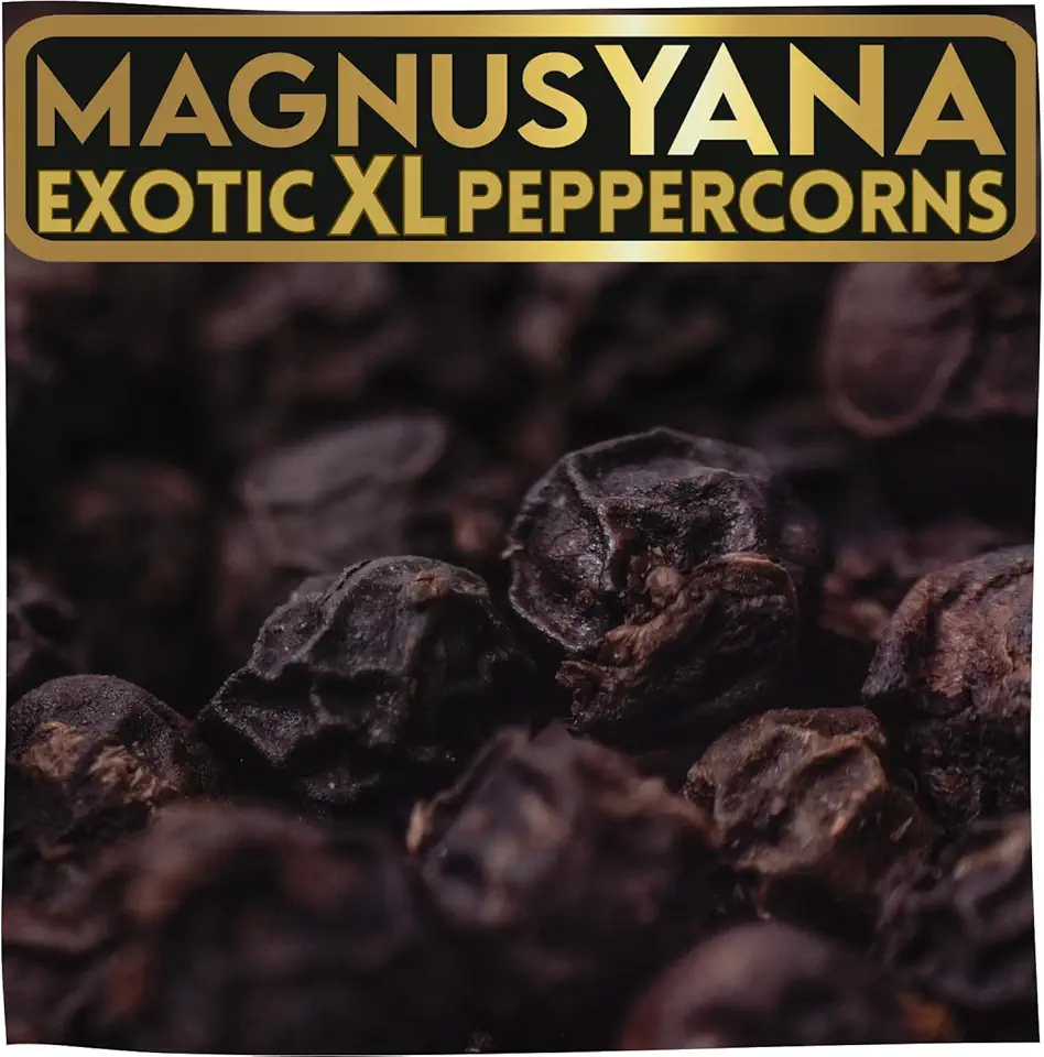 Best Black Pepper for Steak YUPANQUI Magnus Yana [X-Large] Gourmet Peppercorns -The World&#x27;s Unique Organic Black Pepper for dishes that call for Whole Peppercorns 11oz